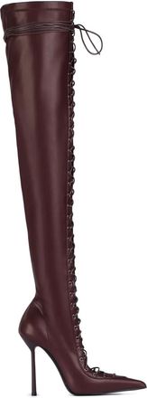 Le Silla 120mm Colette boots - women - Polyester/Goat Skin/Leather - 40.5 - Red