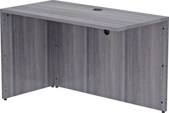 Lorell Essentials Series Return Shell - 48 x 2429.5, 1 Top - Laminate, Weathered Charcoal Table Top - Modesty Panel