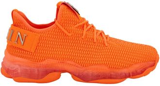 Philipp Plein Runner Sneaker Hyper Shock - unisex - Sneakers - Oranje - 36 EU - Katoen - Schoenen