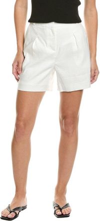 Brooks Brothers Pleated Linen-Blend Short