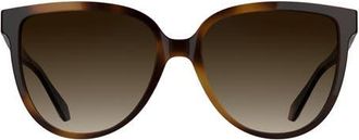 Kendra Scott Dira 57mm Gradient Tea Cup Sunglasses in Tortoise at Nordstrom