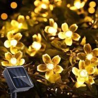 OEM Guirnalda De Luces Solares Para Exteriores, Guirnalda De Hadas Con Dise&ntilde;o De Flor De Cerezo - Crezuo