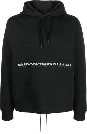 Emporio Armani Heren, Sweatshirts & Hoodies, Zwart, Maat: 2XL
