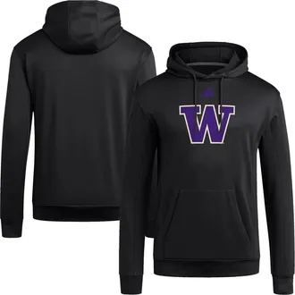 adidas Mens adidas Black Washington Huskies Locker Logo Fleece Pullover Hoodie at Nordstrom, Size Xx-Large