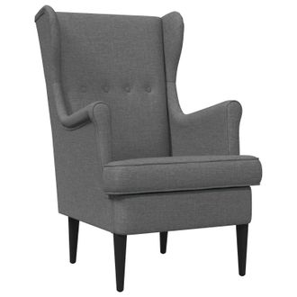 vidaXL Sill&oacute;n Gris Oscuro Tela Vidaxl