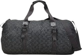 Louis Vuitton Vintage, unisex, Zwart, ONE Size, Nylon, Pre-owned Weekendtas