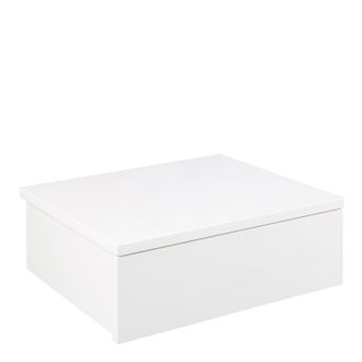 Furniture To Go Avignon Bedside Table, Top & drawer, White