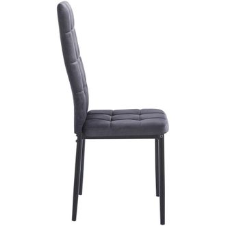 Regalos Miguel Regalos Miguel - Packs Sillas Comedor - Pack 4 Sillas Lan Terciopelo - Gris Oscuro