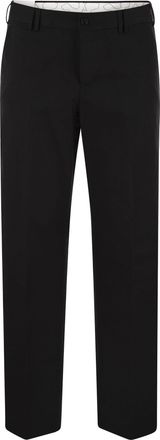 Pantaloni Torino Michael Straight Leg Cotton Linen Trousers