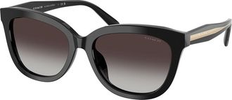 Coach HC8453U CDP53 50028G Womens Sunglasses Black Size 56
