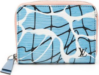 Louis Vuitton Epi Blue Pink Leather Coin Purse/Coin Case (Pre-Owned)