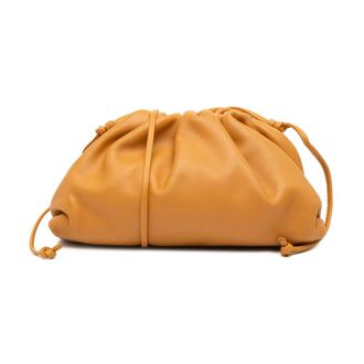 Bottega Veneta Pre-owned Shoulder Bags, female, Brown, Size: ONE SIZE Pre-owned Leather Clutch Bag