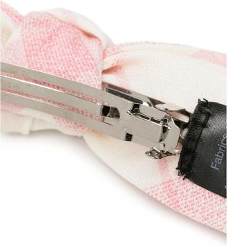 Vivienne Westwood Argyle Cotton Hair Bow - Pink