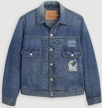 Levi's Giacca Trucker Levis Mexico Football Type II - Uomo - 2XL - Blu / Mexico