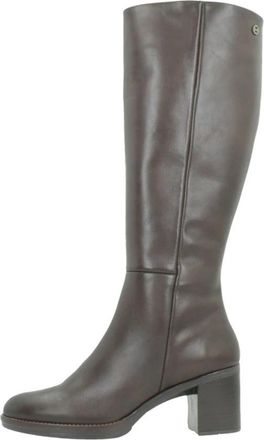 Porronet High Boots - Dames - Laarzen met Hak - Bruin - 37 EU - Schoenen