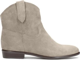 Kazar Dames beige laarzen - Dames - Cowboylaarzen - Grijs - 36 EU - Su&egrave;de - Schoenen