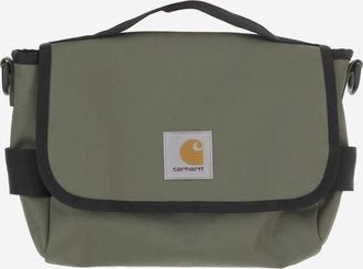 Carhartt Work in Progress Mens Shoulder Bag Kyle Green Recycled Polyester Canvas