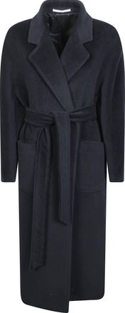 Tagliatore Charlize Tailored Wide Lapel Long Coat