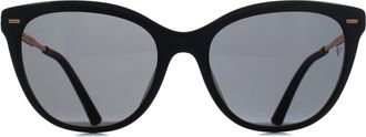 Oliver Peoples Cat Eye Womens Black Dark Slate OV5597SU Mrs Federer - One Size