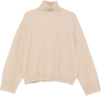 Allude Maglione a collo alto - Toni neutri