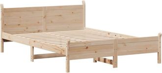 vidaXL Estructura De Cama Sin Colch&oacute;n Madera De Pino Maciza 120x200 Cm Vidaxl