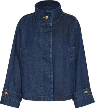 Soaked In Luxury Sljannine Cade Jacket - Dames - Spijkerjassen - Blauw - XL - Katoen - Jassen