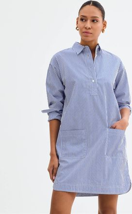 Lauren Ralph Lauren Womens Blue stripe poplin shirtdress