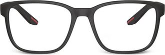 Prada square-frame glasses - men - Acetate - 56 - Grey