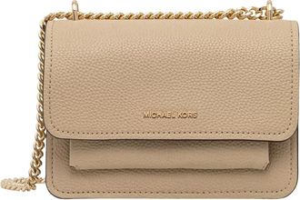 Michael Kors Claire Kleine Crossbody Tas - Dames - Schoudertassen - Beige - ONE Size - Leer - Tassen
