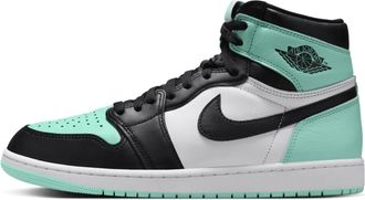Nike Low-Top Sneaker - Air Jordan 1 High Green Glow - Gr. 47 - in Bunt - für Damen