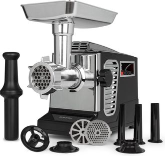 Klarstein Klarstein Triturador El&eacute;ctrico Potente 700 W Motor De Cobre Para Carne, Salchichas, Kebbe Acero Inoxidable