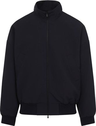 Fear of God Navy-Blue Virgin Wool High Neck Track Jacket