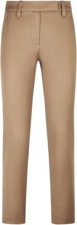 Brunello Cucinelli Slim-fit Broeken - Dames - Slim Fit Broeken - Bruin - XS - Broeken