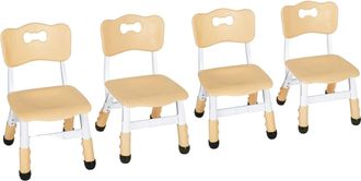 OEM Silla Infantil Regulable En Altura, Dise&ntilde;o Robusto Y Ergon&oacute;mico, Color Amarillo - Paquete De 4
