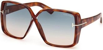 Tom Ford Yvonne Zonnebril - Dames - Zonnebrillen - Bruin - 63 MM - Accessoires