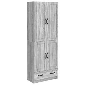 vidaXL Juego De Armarios 2 Uds. Sonoma Gris Madera De Ingenier&iacute;a Vidaxl