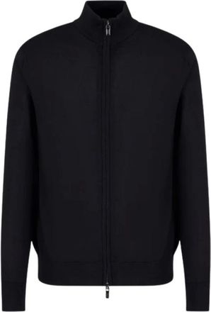 Emporio Armani Hombre, Sudaderas, Azul, Talla: L