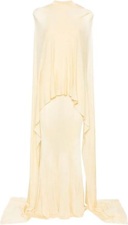Self Portrait Cape-detail Racer-back Maxi Dress