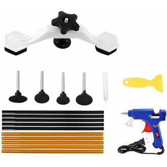 OEM Kit Di Riparazione Carrozzeria Crezuo, Pistola Per Colla A Caldo, 10 Stick Di Colla (7&times;270 Mm), Estrattore/paletta Per Colla, Attrezzi Per La Rimozion