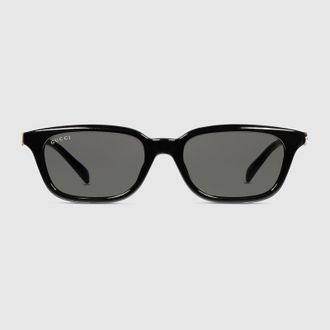 Gucci Rectangular-frame Sunglasses, Black