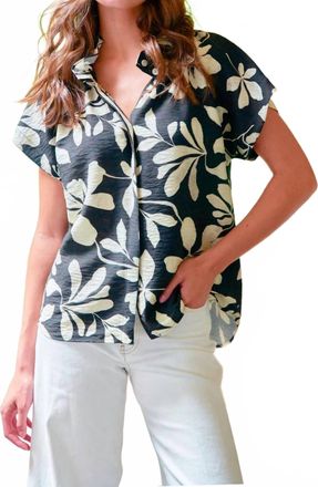 Finley Jenny Top In Black/tan