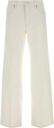 Frame Denim The Stroll Wide Leg Jeans - Dames - Loose Fit Jeans - Wit - W28 - Katoen - Jeans