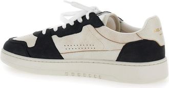 Axel Arigato Mens Sneakers Dice Lo White-Black Leather Trainers White/black