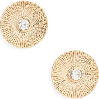Panacea Cubic Zirconia Circle Stud Earrings in Gold at Nordstrom Rack
