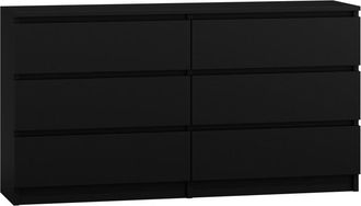 Topeshop Aster - C&oacute;moda De 6 Cajones Para Dormitorio, Sal&oacute;n O Despacho - 138x40x75cm - Estilo Escandinavo