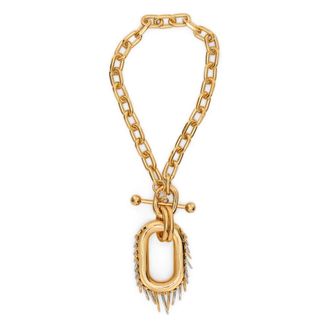 Paco Rabanne Accessoires, Dames, Geel, ONE Size, Punk XL Schakelketting