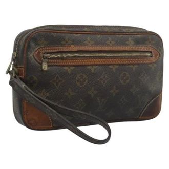 Louis Vuitton Tweedehands Canvas Louis Vuitton tassen - Dames - Pre-owned - Bruin - Maat: ONE Size