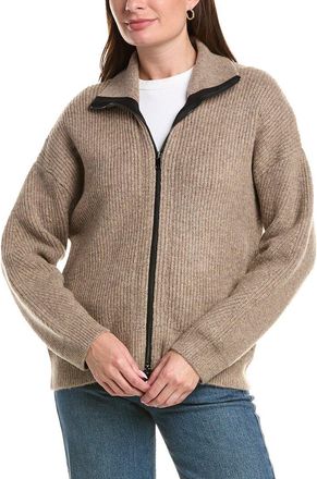 Michael Stars Cali Ribbed Zip Up
