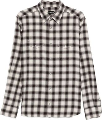 Tom Ford Cotton Blend Checked Shirt