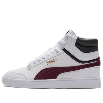 Puma Shuffle Mid White Grape Wine 380748-06